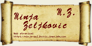 Minja Zeljković vizit kartica